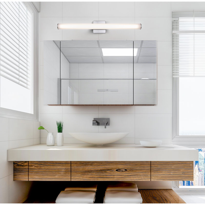 Omarianna 1 Light Integrated LED Vanity, Brushed Nickel