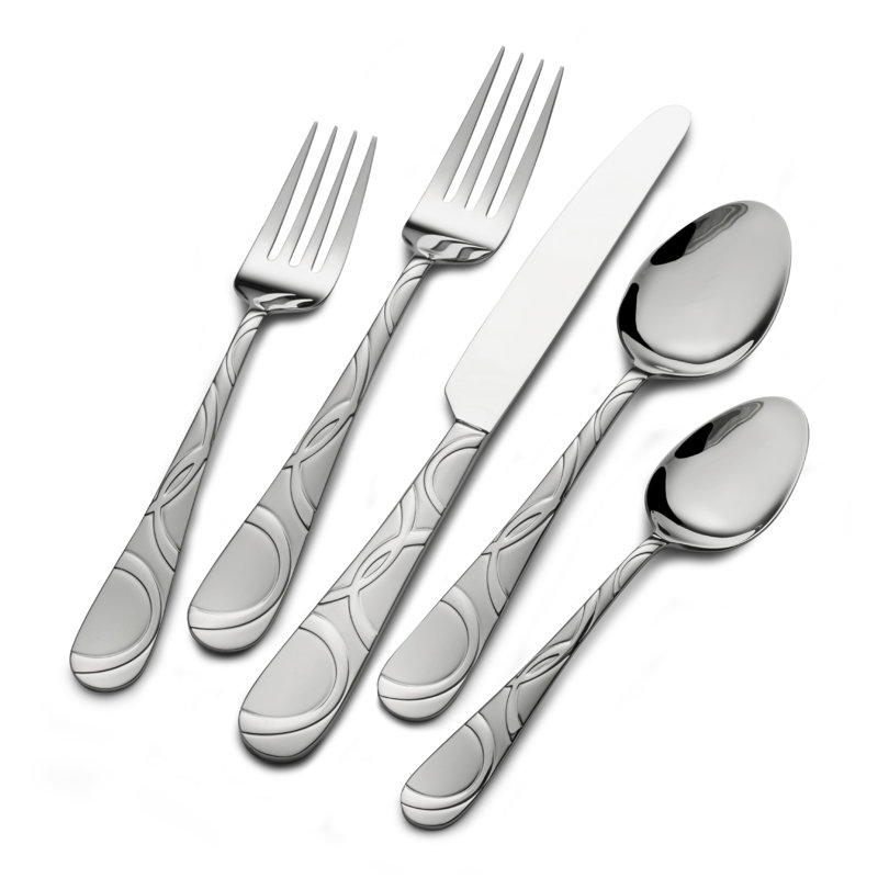 International Silver Garland Frost 20-Piece Stainless Steel Flatware Set, Service for 4