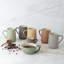 Ensemble de 4 tasses rouille hachurée