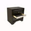 Table de chevet 2 tiroirs de style traditionnel en bois