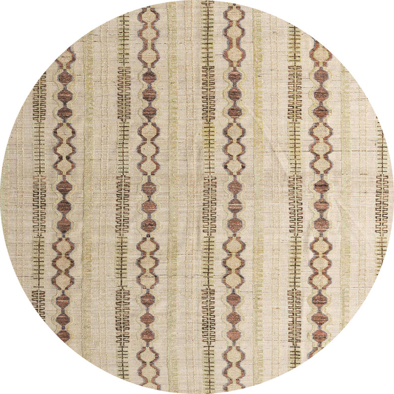 Abstract Indoor Rug, Round 8'