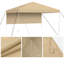 Yescom 6x4Ft Canopy Replacement Top Gazebo Cover with Half Sun Wall for Core Equipment 40146 Pop Up Outdoor BBQ Beige