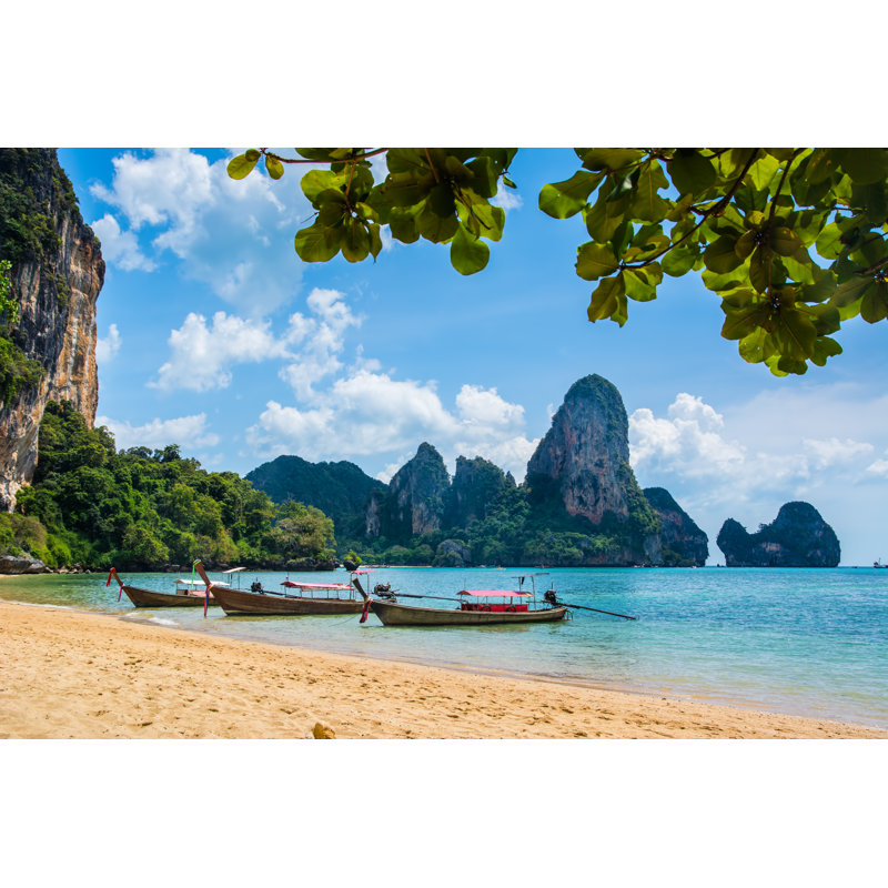 Ao Nang Beach 1 Piece Wrapped Canvas Wall Art, 61cm H x 91cm W x 3.8cm D