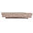 Genuine Travertine Limestone Block Indoor/Outdoor Coffee Table, 54" Extra Large