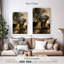 «Elephant Sunset», reproduction sur toile-499663165