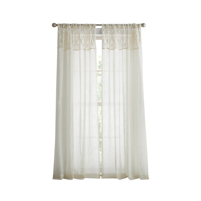 Paire de rideaux en lin Martha Stewart, L 50 po x L 95 po