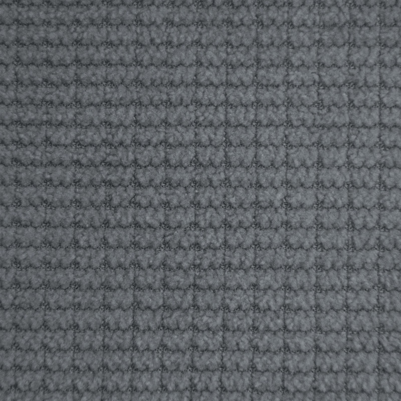 Lit simple réglable avec tête de lit gris et support en mélange de lin, Gris