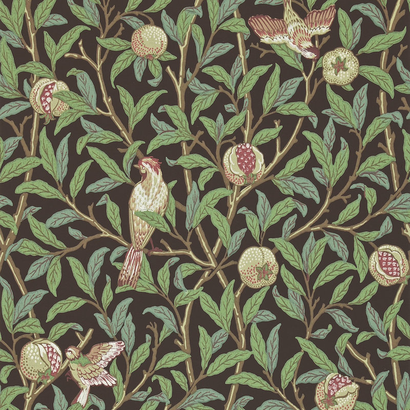 Leicester 10.05m x 52cm Matte Wallpaper Roll, Black