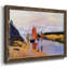 Port de Trouville par Monet - Toile tendue avec châssis rustique-1090808930-1090808943