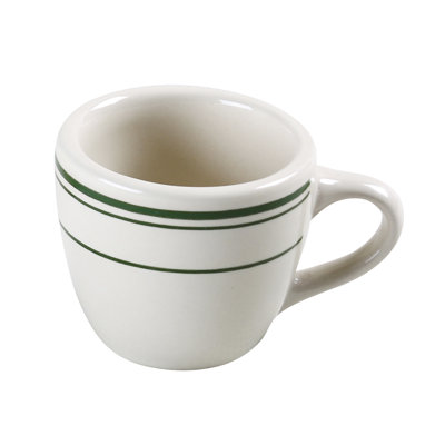 Green Band Porcelain Espresso Cup
