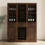 32 armoire à vin modulaire en noyer brun riche - Buffet pour les amateurs