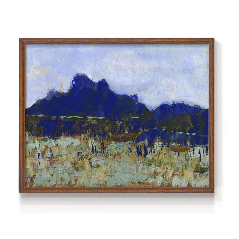 Altiplano I - Impression encadrée - réarmable, H 8 po x l 10 po, Noyer