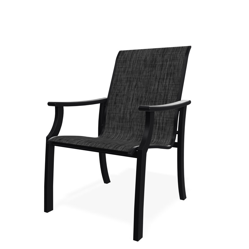 St. Catherine Polymer Outdoor Lounge Chair, Black, Augustine Shadow