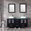 Ensemble de meuble-lavabo double 61,5 po avec miroir Eleftheria-1340843725