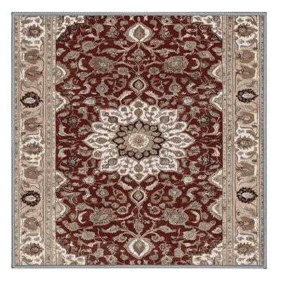 Machine Washable Persian Gray Area Rug