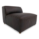 Foley Genuine Leather Slipper Chair