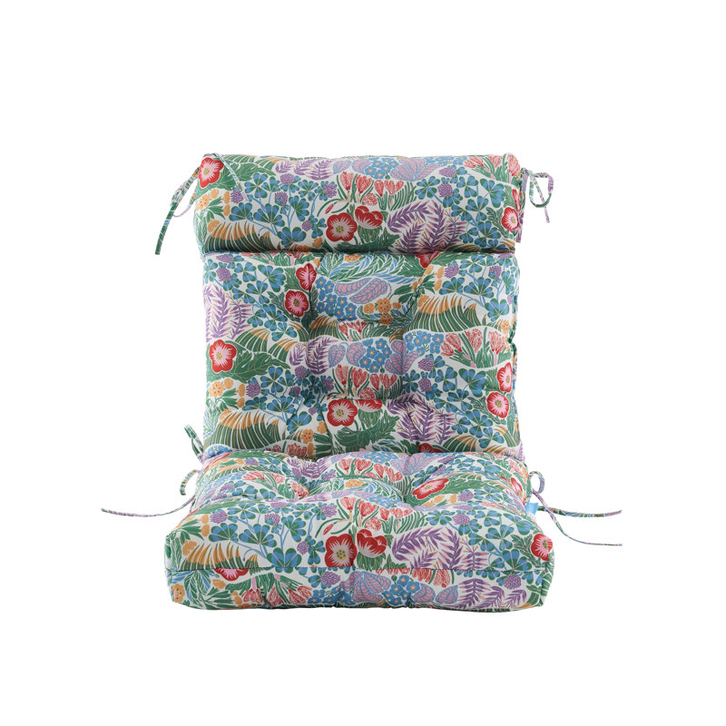 Outdoor Seat / Back Cushion, Multicolored Floral 6