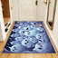 Tapis fantômes pour la chambre à coucher, tapis lavables 6 x 9, tapis bleu d'Halloween saison effrayante pour le salon, décoration fantôme pour la maison intérieure, antidérapant, conception à poils courts