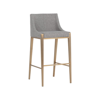 Dionne Upholstered Stool with Metal Frame
