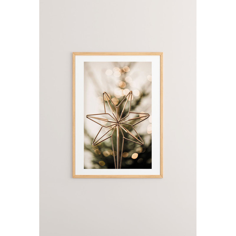 «Festive Christmas», peinture encadrée décorative de 13,0 po x 19,0 po | Cadre 100% bois massif (épaisseur: 0,8 pouce), œuvre d'art 100% MDF | Impression numérique pour des couleurs vives, décoration murale parfaite pour la maison et le bureau