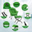 Upholstered Bean Bag Chair-1208570264