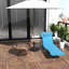 Chaise longue portative à bronzage portable avec dossier inclinable, pour l'extérieur, bleu, extérieur, piscine, plage