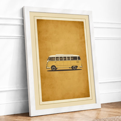 Bus Profile Vintage - Framed Print