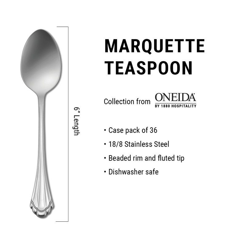 Marquette Teaspoons by Oneida (18/8)