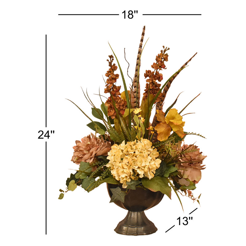 Faux Silk Mixed Assortment Arrangement in Jar