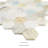 Skylore Hexagon 12 in. x 12 in. Polished Marble Mosaic Floor and Wall Tile