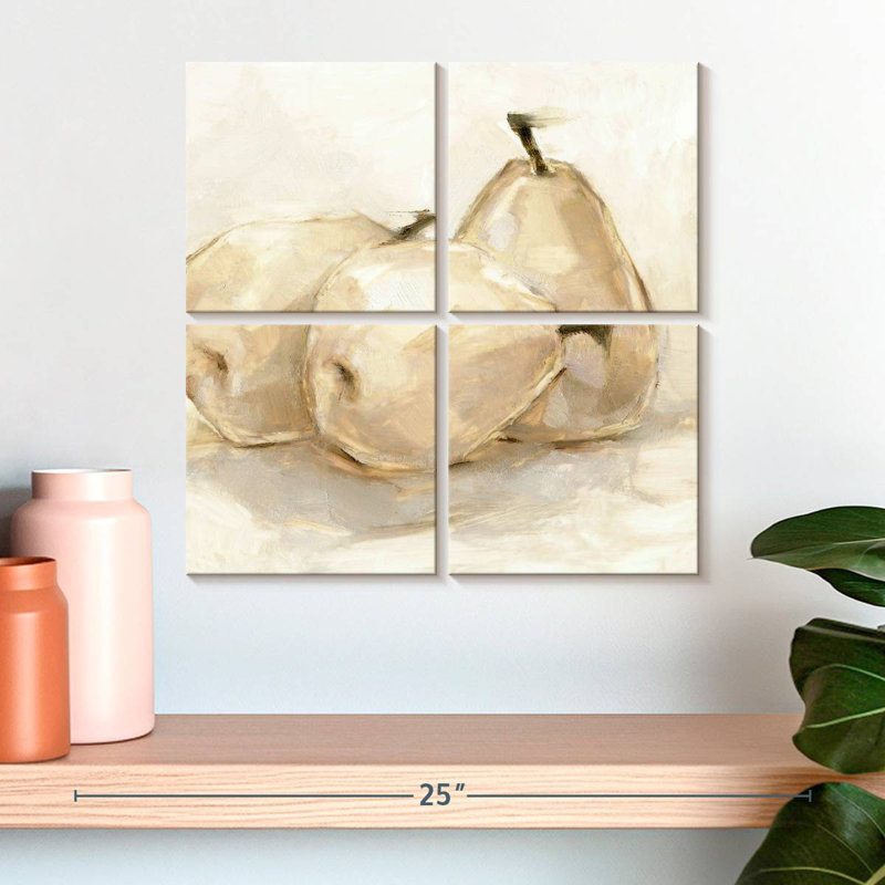 Yarlin White Pear Study II, 18" H x 18" W