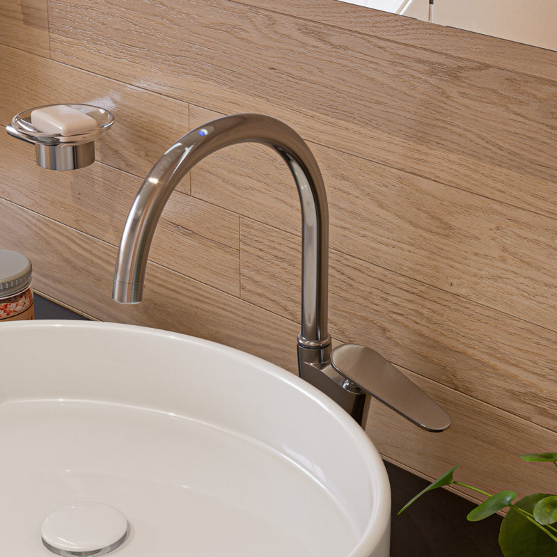 Single-handle Bathroom Faucet, Brushed Nickel