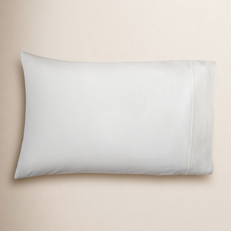 Jeffen Linen Blend Pillowcase Set, Standard, White