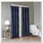 Knitted Jacquard Damask Total Blackout Grommet Top Curtain Panel(Only 1 Pc Panel)-755898358-755898354
