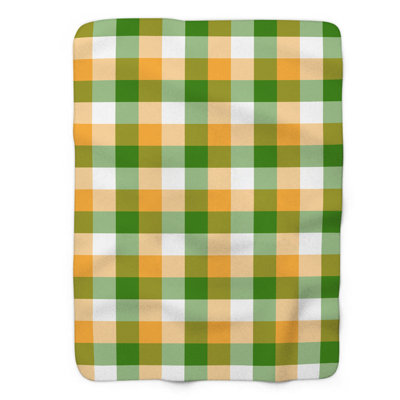 Green Groove - 1 Piece Premium Sherpa Blanket