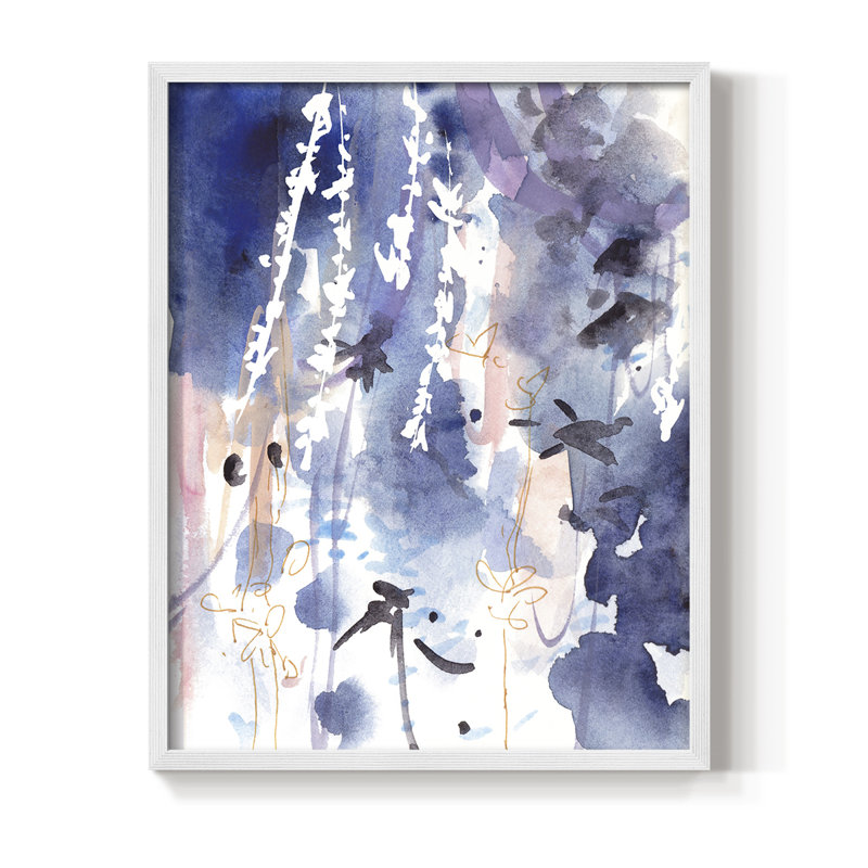 «Late Night Breeze I», reproduction encadrée - bois massif, Blanc, H 14 po x l 11 po