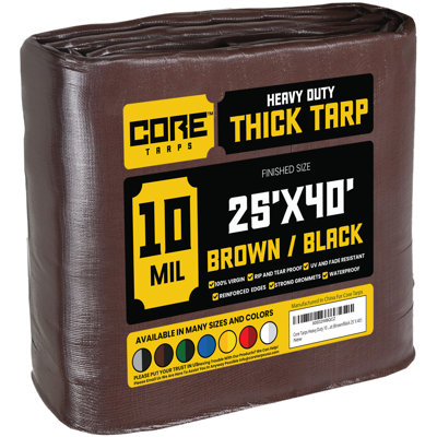 10 Mil Heavy Duty Polyethylene Tarp, Waterproof, UV Resistant