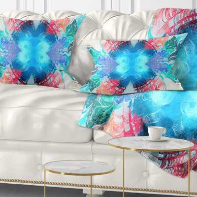 Abstract Extraordinary Fractal Texture Lumbar Pillow