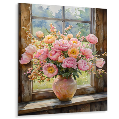 Summer Orchard Bloom Assorted Bouquets I -Assorted Bouquets Metal Wall Art