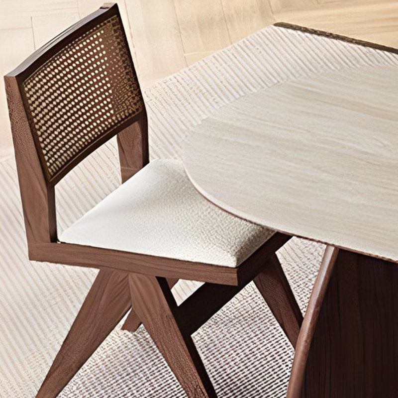 Household solid wood dining table sets, 29.52"H x 70.86"L x 31.49"W