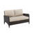 Mosca 51'' Wide Metal Loveseat with Cushions-49317803