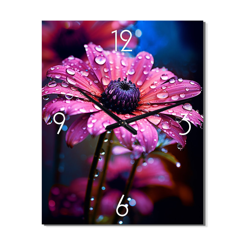 Horloge murale moderne Dew Drops On, Grand