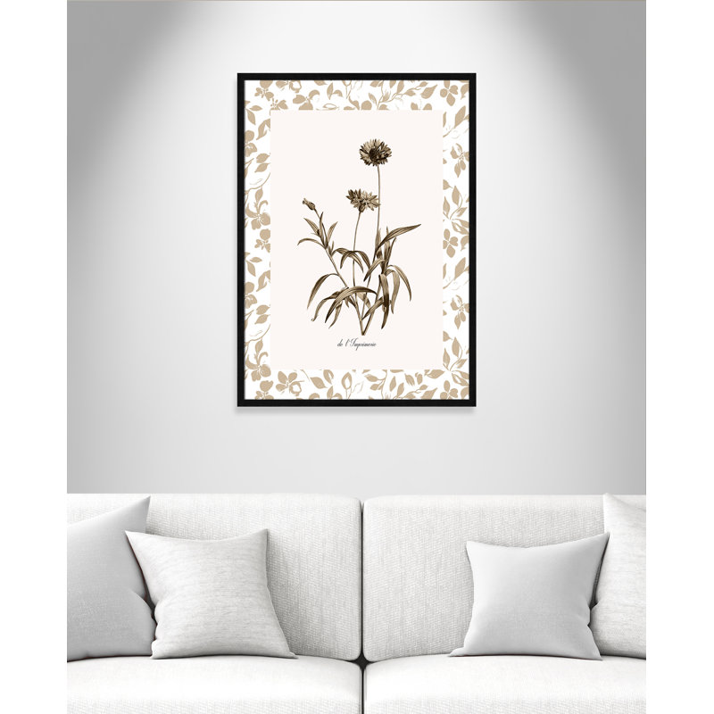 «Neutral Imperial I Print» par Kelly Donovan, L 25,5 po x H 35,5 po, Framed Print, Black Woodgrain