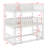 Triple Wood Bunk Bed, With Ladders, Guardrails Detachable Bunk Bed-856955201