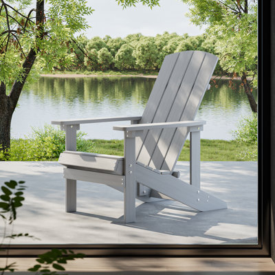 Chaise de patio d'extérieur en plastique Adirondack