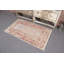 Petit tapis rétro anatolien en rouge avec motif décoratif bohémien tissé à la main