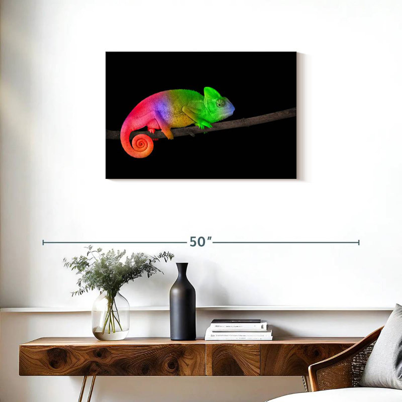 Brampt Rainbow Chameleon, 20" H x 30" W