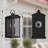 Alletta 2 - Light 19.69'' H Iron Black Tempered Glass Etl Outdoor Wall Lantern With Dusk To Dawn-1844650694