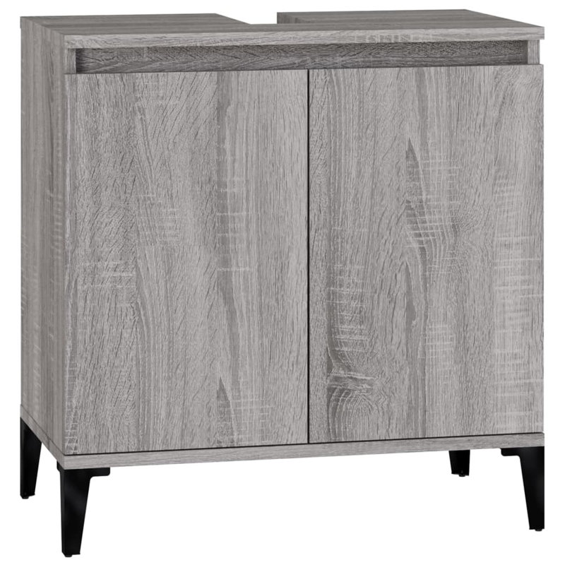 Rufaidah 58cm Single Bathroom Vanity Base Only, Grey Sonoma