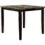 Table de salle à manger en faux marbre et placage de bouleau